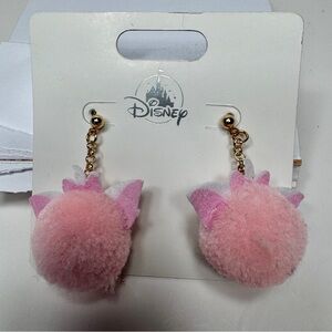 NWT Disney Parks Aristocats Marie Plush Dangle Earrings